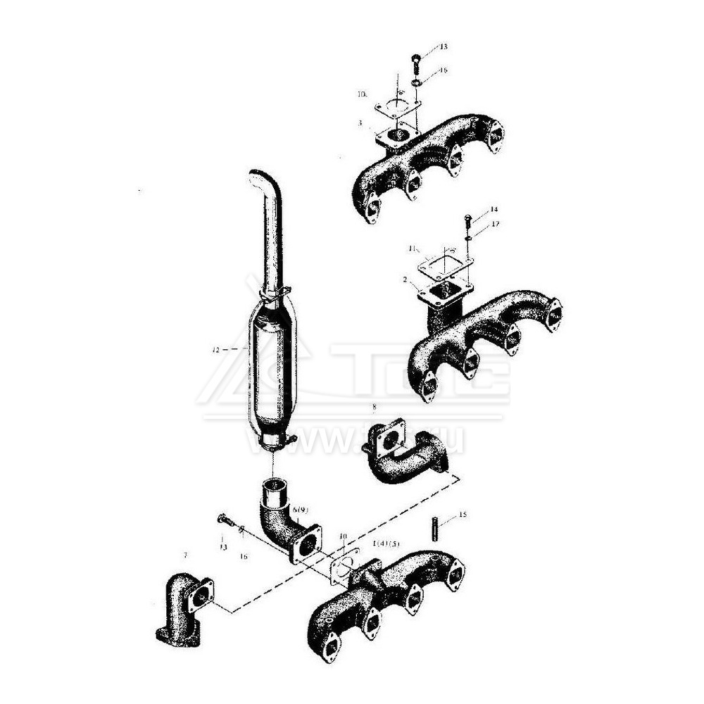Выхлопная система Ricardo 495DS