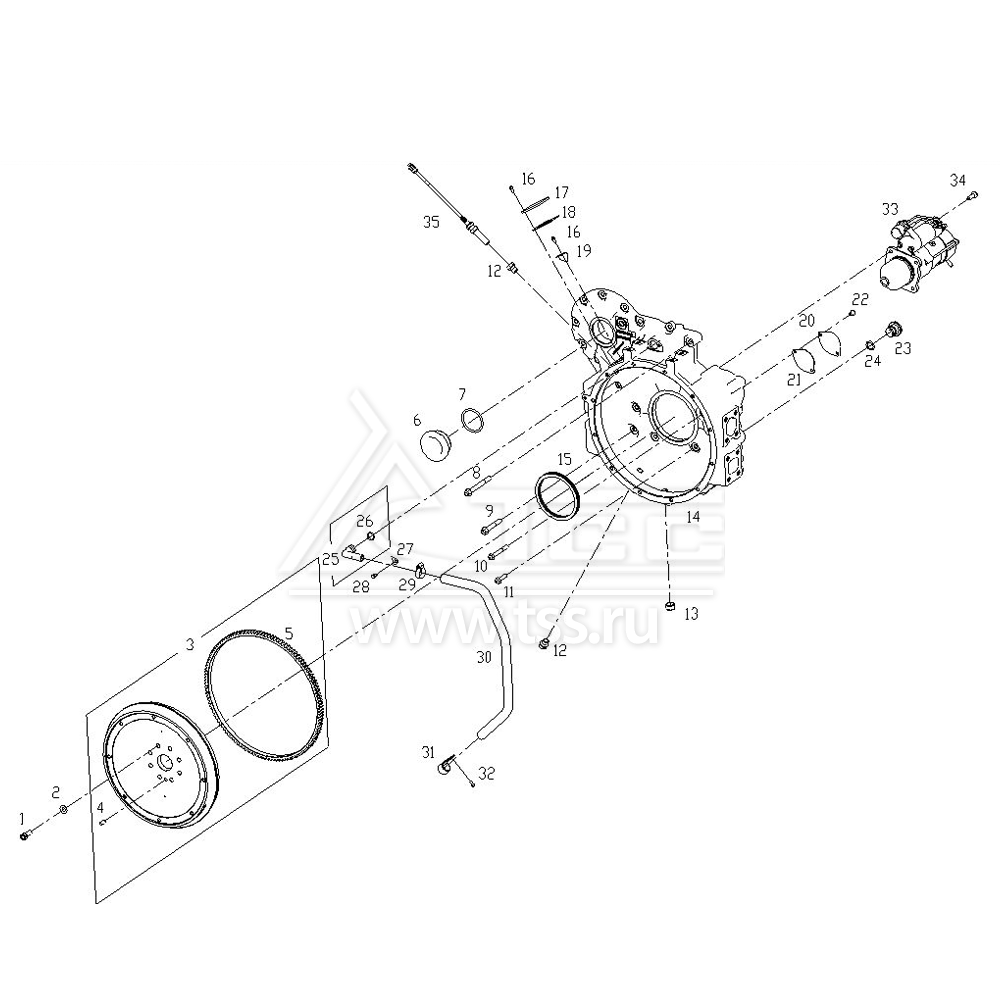 Маховик SDEC SC4H115D2