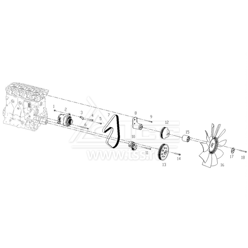 Ременный привод SDEC SC4H95D2