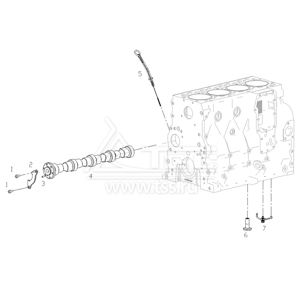 Распределительный вал SDEC SC4H115D2