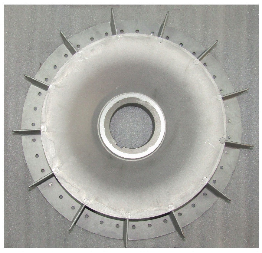 Крыльчатка генератора SA-200/Cooling fan for 200KW